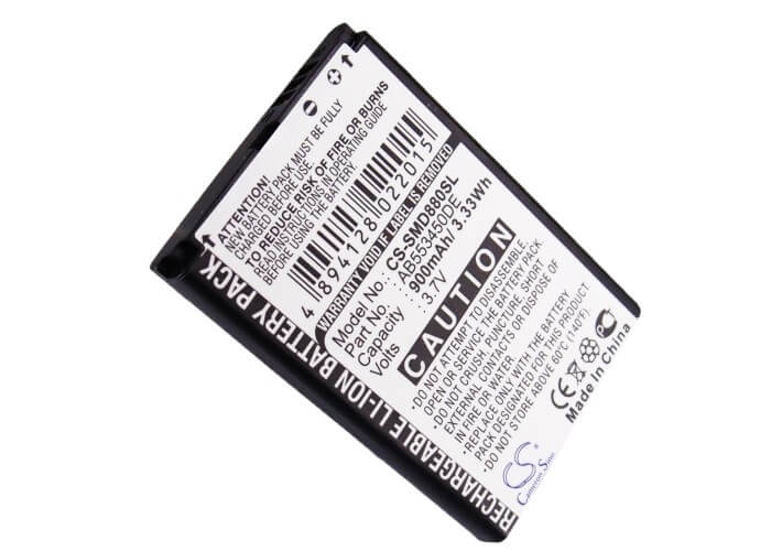 3.7V, 900mAh, Li-ion Battery fits Samsung, Gt-b5702c, Gt-b5712c, 3.33Wh