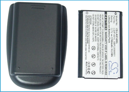 3.7V, 1700mAh, Li-ion Battery fits Lg, Ax140, Ax145, 6.29Wh