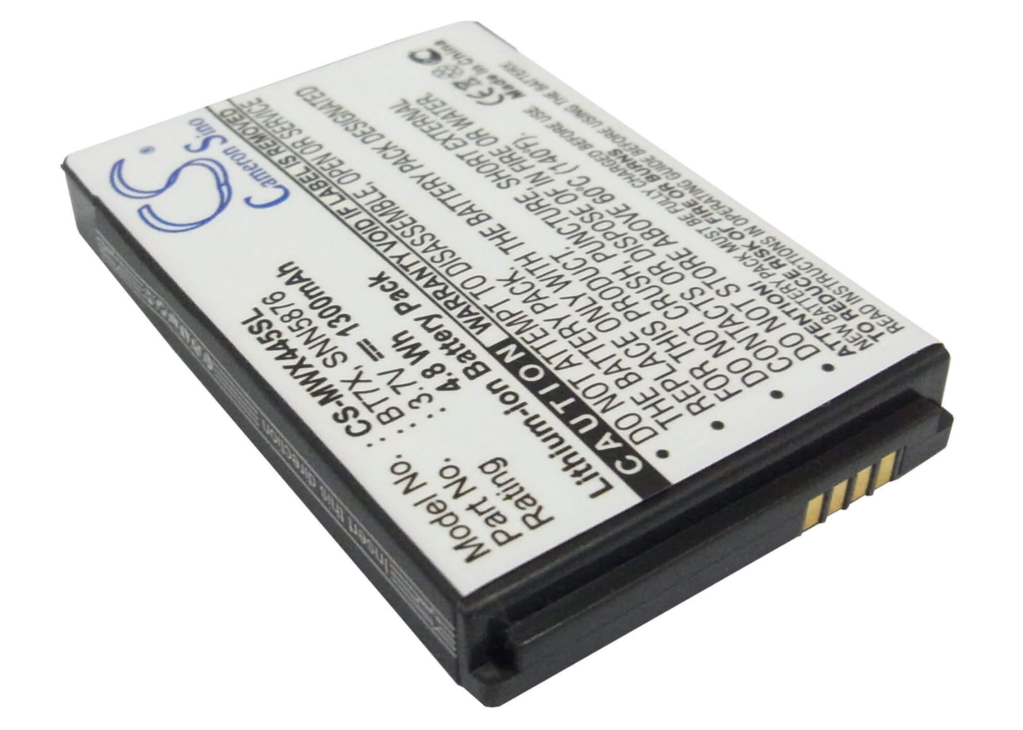 3.7V, 1300mAh, Li-ion Battery fits Boostmobile, Theory, 4.81Wh