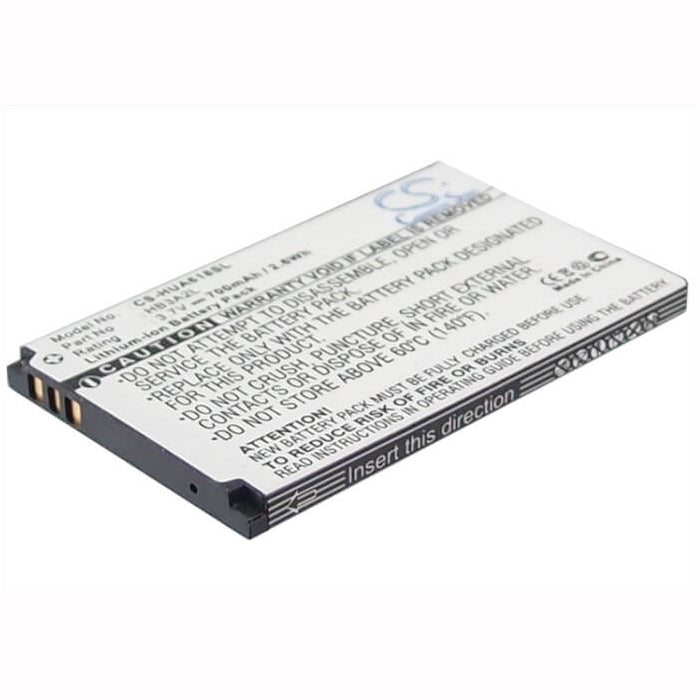 3.7V, 700mAh, Li-ion Battery fits Huawei, A618, Calidad, 2.59Wh