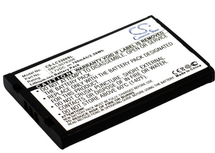 3.7V, 700mAh, Li-ion Battery fits Lg, 672, C2000, 2.59Wh