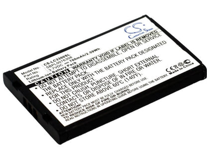 3.7V, 700mAh, Li-ion Battery fits Lg, 672, C2000, 2.59Wh