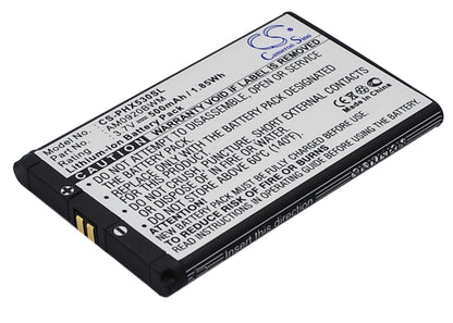 3.7V, 500mAh, Li-ion Battery fits Philips, 9@9q, 9a9q, 1.85Wh