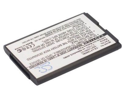 3.7V, 650mAh, Li-ion Battery fits Lg, F1200, F9100, 2.405Wh