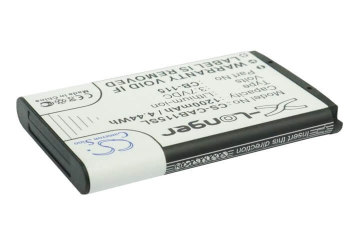 3.7V, 1200mAh, Li-ion Battery fits Cat, B100, 4.44Wh