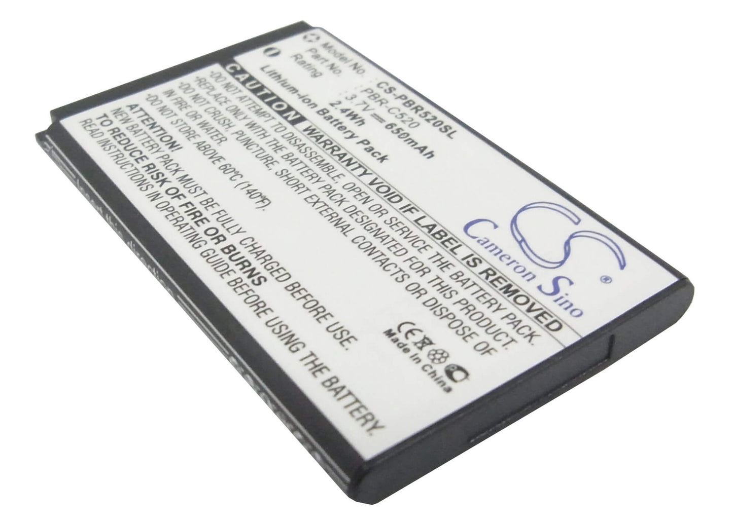 3.7V, 650mAh, Li-ion Battery fits Audiovox, Cdm-8964, Shuttle, 2.405Wh