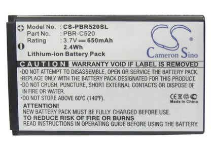 3.7V, 650mAh, Li-ion Battery fits Audiovox, Cdm-8964, Shuttle, 2.405Wh