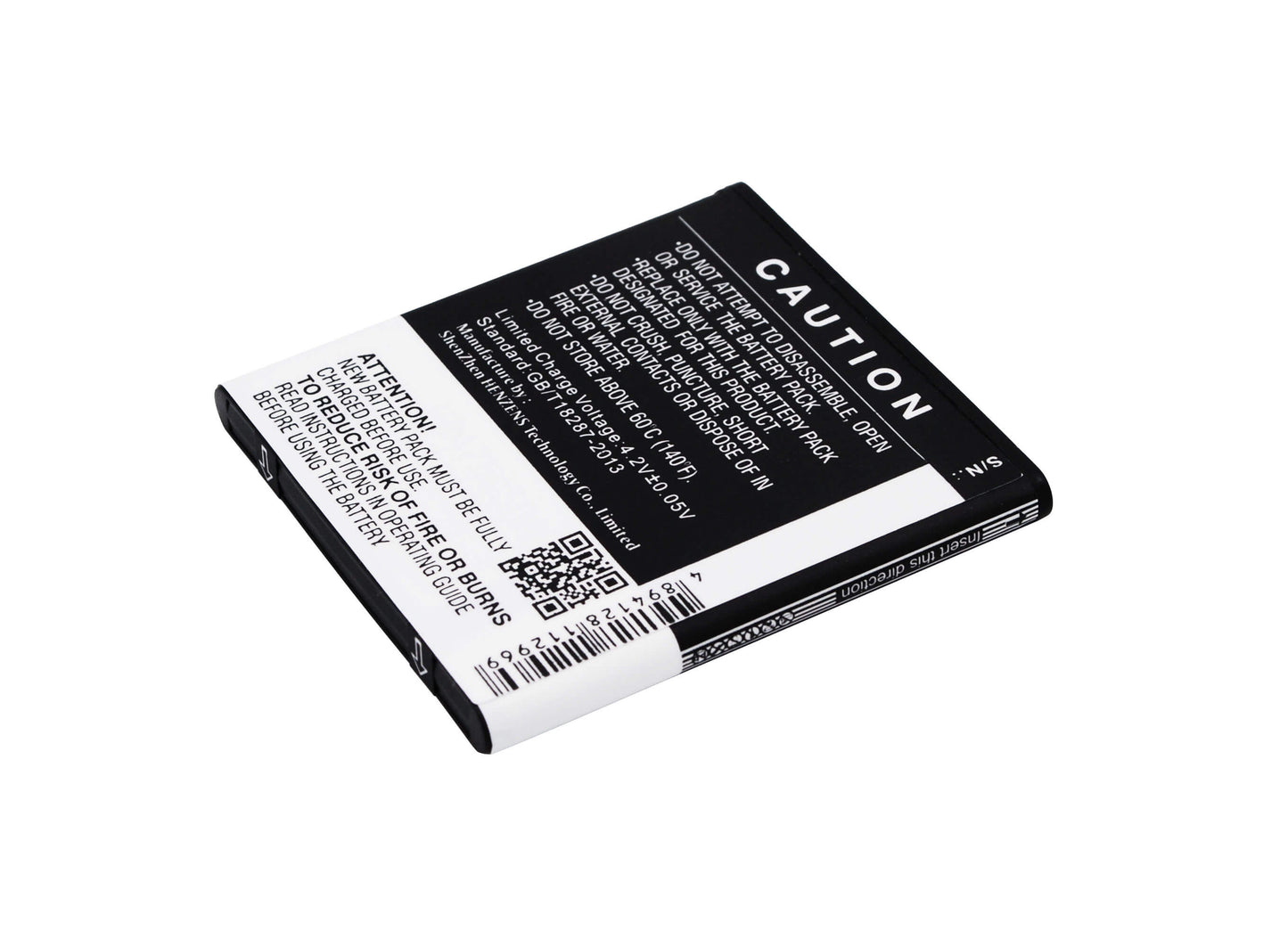 3.7V, 1450mAh, Li-ion Battery fits Blu, D050l, D050u, 5.365Wh