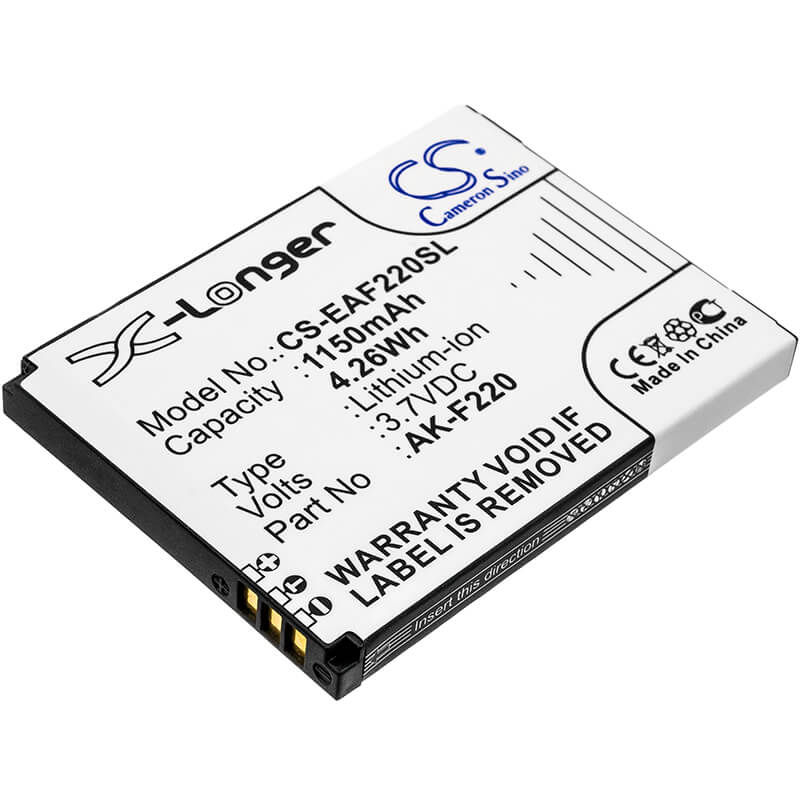3.7V, 1150mAh, Li-ion Battery fits Emporia, F220, Flip Basic, 4.255Wh