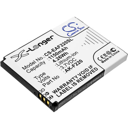 3.7V, 1150mAh, Li-ion Battery fits Tiptel, Ergophone 6060, 4.255Wh
