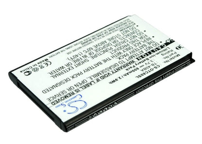 3.7V, 800mAh, Li-ion Battery fits Alcatel, One Touch C60, Ot-c60, 2.96Wh