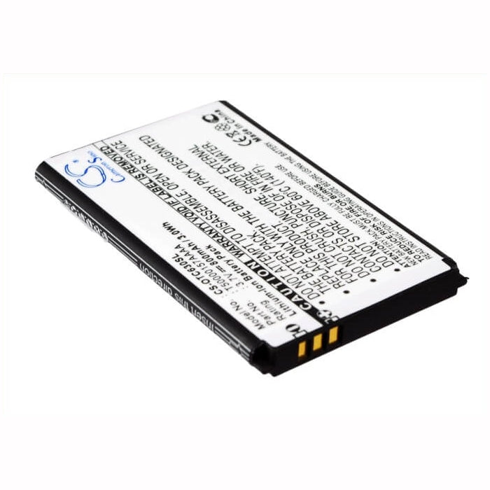 3.7V, 800mAh, Li-ion Battery fits Alcatel, Mandarina Duck, One Touch C630, 2.96Wh
