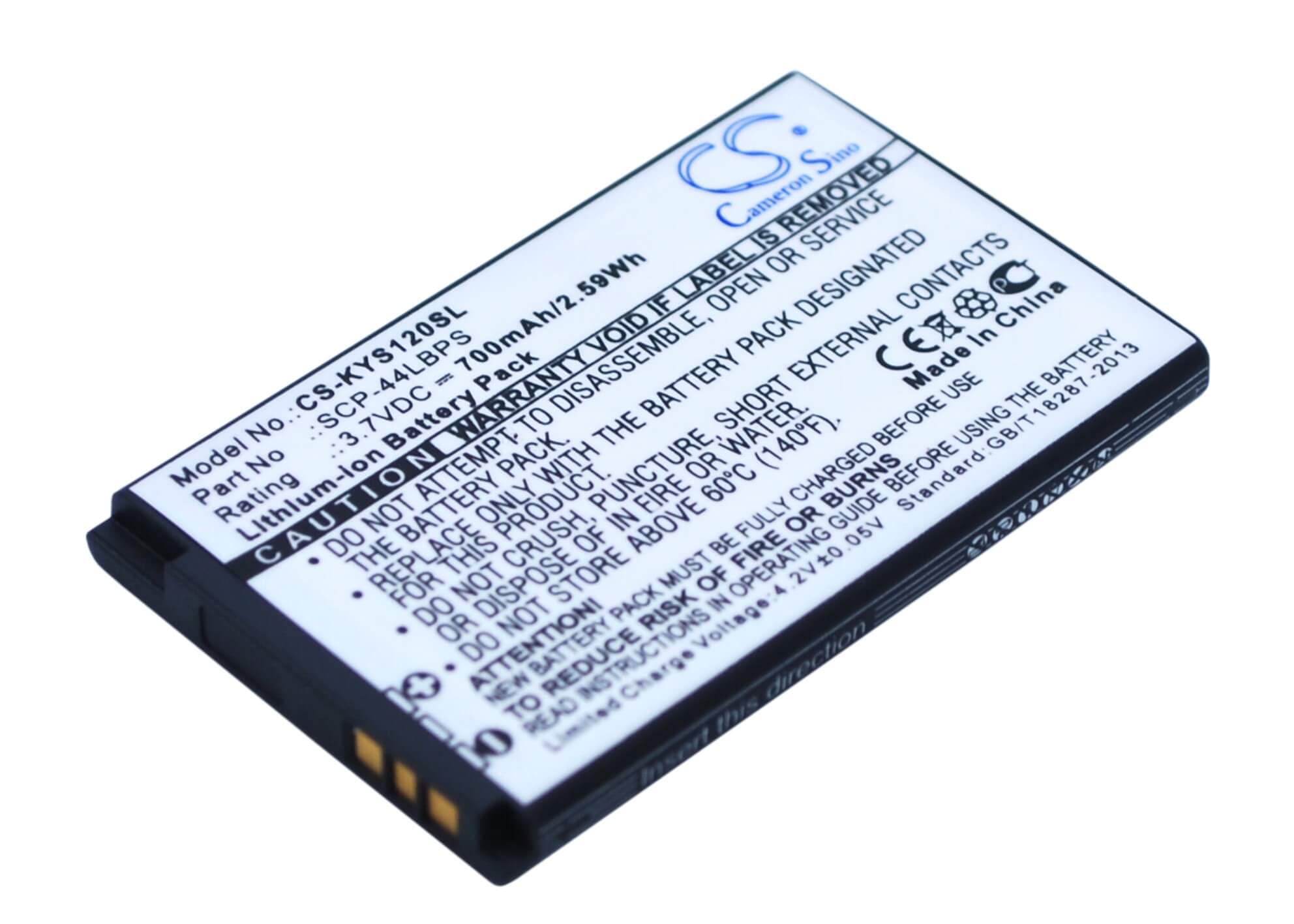 3.7V, 700mAh, Li-ion Battery fits Sprint, Brio, S3015, 2.59Wh