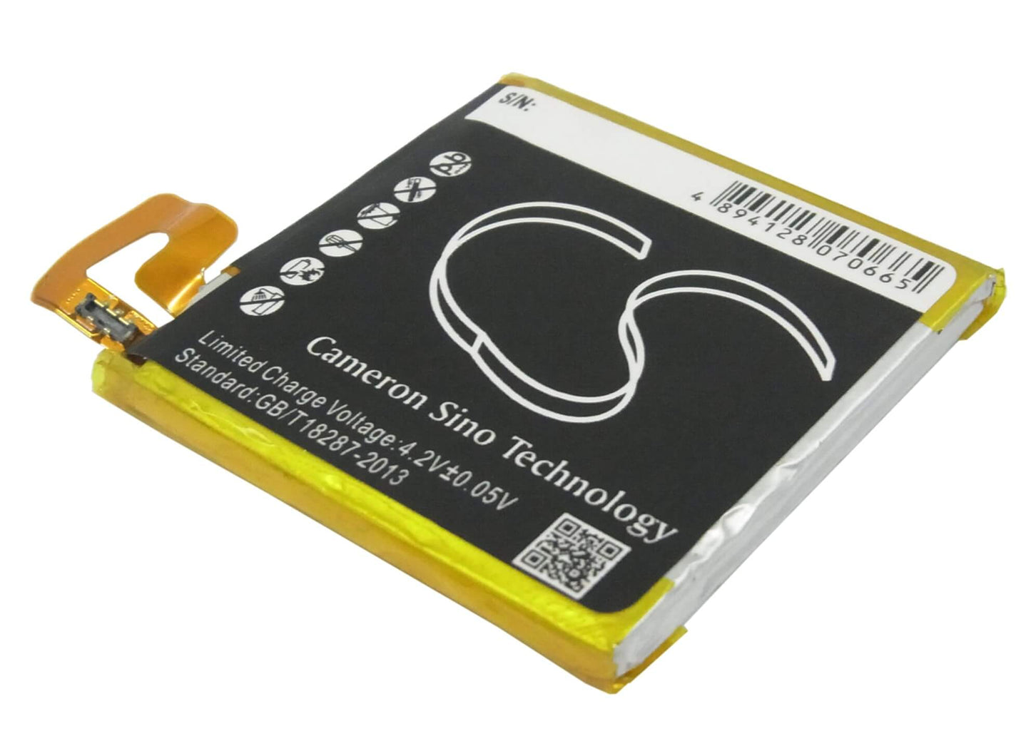 3.7V, 1780mAh, Li-Polymer Battery fits Sony Ericsson, Lt30a, Lt30at, 6.586Wh