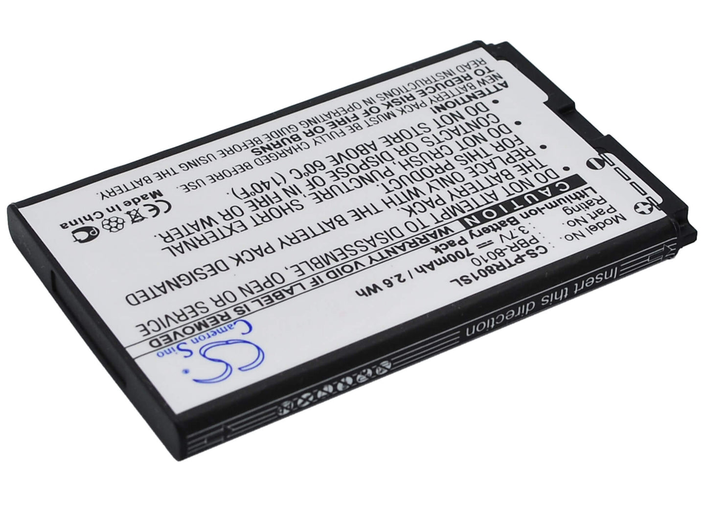 3.7V, 700mAh, Li-ion Battery fits Verizon, Blitz, 2.59Wh