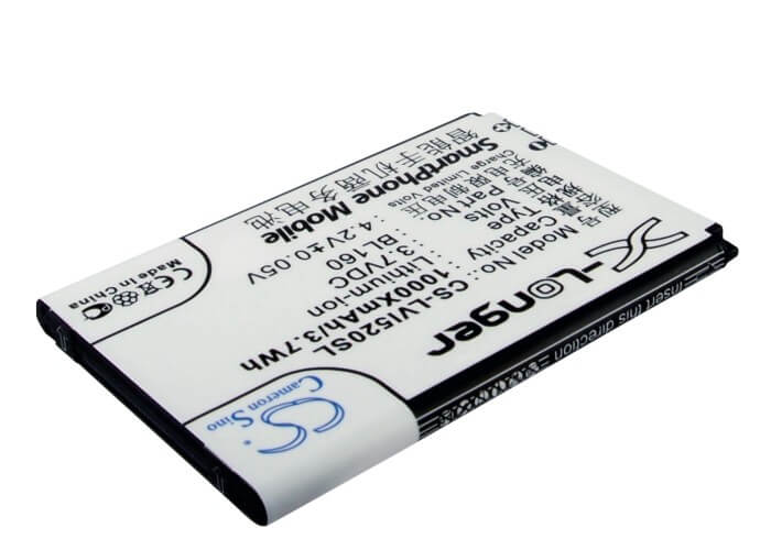3.7V, 1000mAh, Li-ion Battery fits Lenovo, I200, I520, 3.7Wh