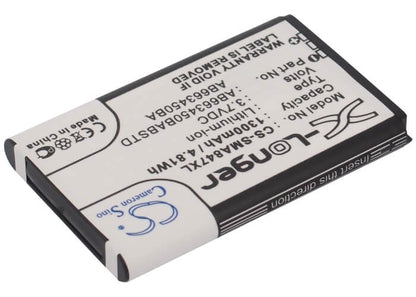 3.7V, 1300mAh, Li-ion Battery fits Samsung, Rugby Ii, Rugby Ii A847, 4.81Wh