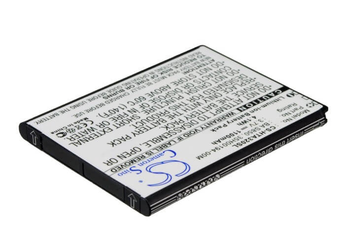 3.7V, 1100mAh, Li-ion Battery fits Htc, A320e, D210h, 4.07Wh