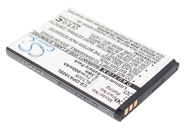 3.7V, 900mAh, Li-ion Battery fits Oppo, A100, A103, 3.33Wh