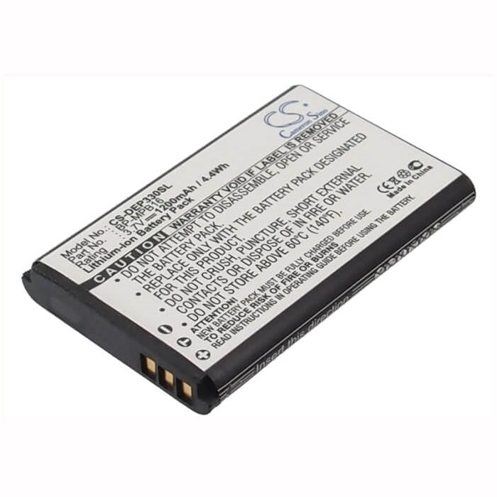 3.7V, 1200mAh, Li-ion Battery fits Hagenuk, Fono 3, 4.44Wh