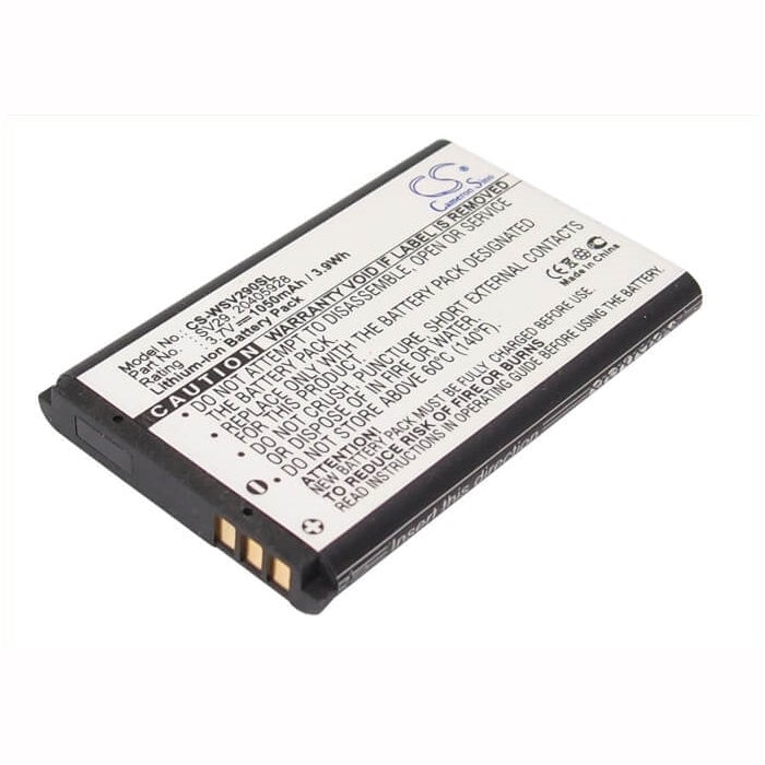 3.7V, 1050mAh, Li-ion Battery fits Auro, Utano V2, 3.885Wh