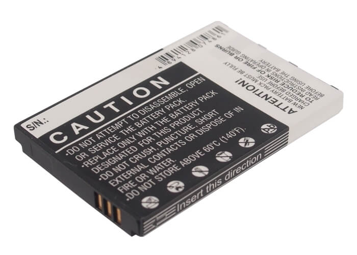 3.7V, 1250mAh, Li-ion Battery fits Casio, C781, Gzone Ravine 2, 4.625Wh