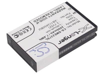 3.7V, 2000mAh, Li-ion Battery fits Samsung, E2370 Solid, Gt-e2370, 7.4Wh