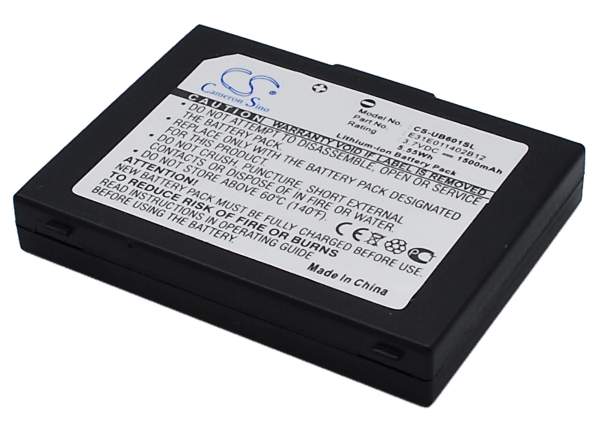 3.7V, 1500mAh, Li-ion Battery fits I-mate, Jaq, 5.55Wh