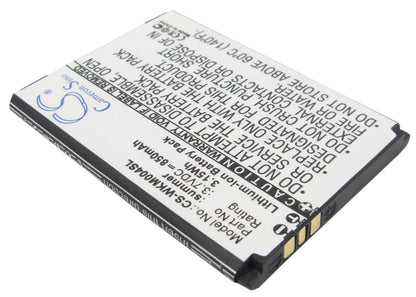 3.7V, 850mAh, Li-ion Battery fits Wiko, Soap, Summer, 3.145Wh