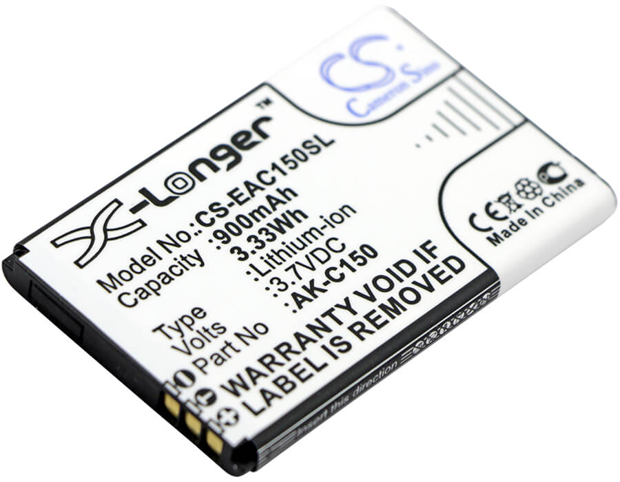 3.7V, 900mAh, Li-ion Battery fits Emporia, Telme C150, Telme C151, 3.33Wh