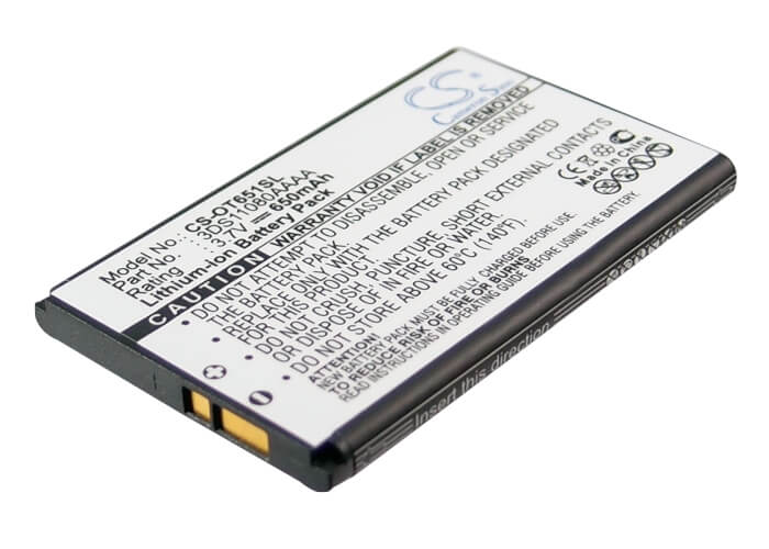 3.7V, 650mAh, Li-ion Battery fits Tchibo, Kompact 106, 2.405Wh