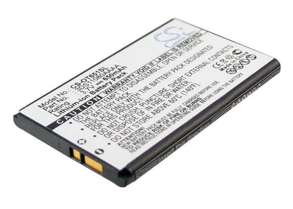 3.7V, 650mAh, Li-ion Battery fits Tchibo, Kompact 106, 2.405Wh