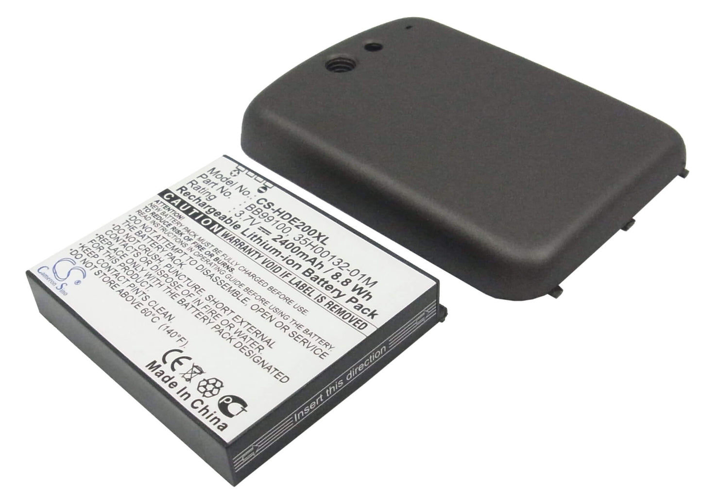 3.7V, 2400mAh, Li-ion Battery fits Htc, Dragon, G5, 8.88Wh