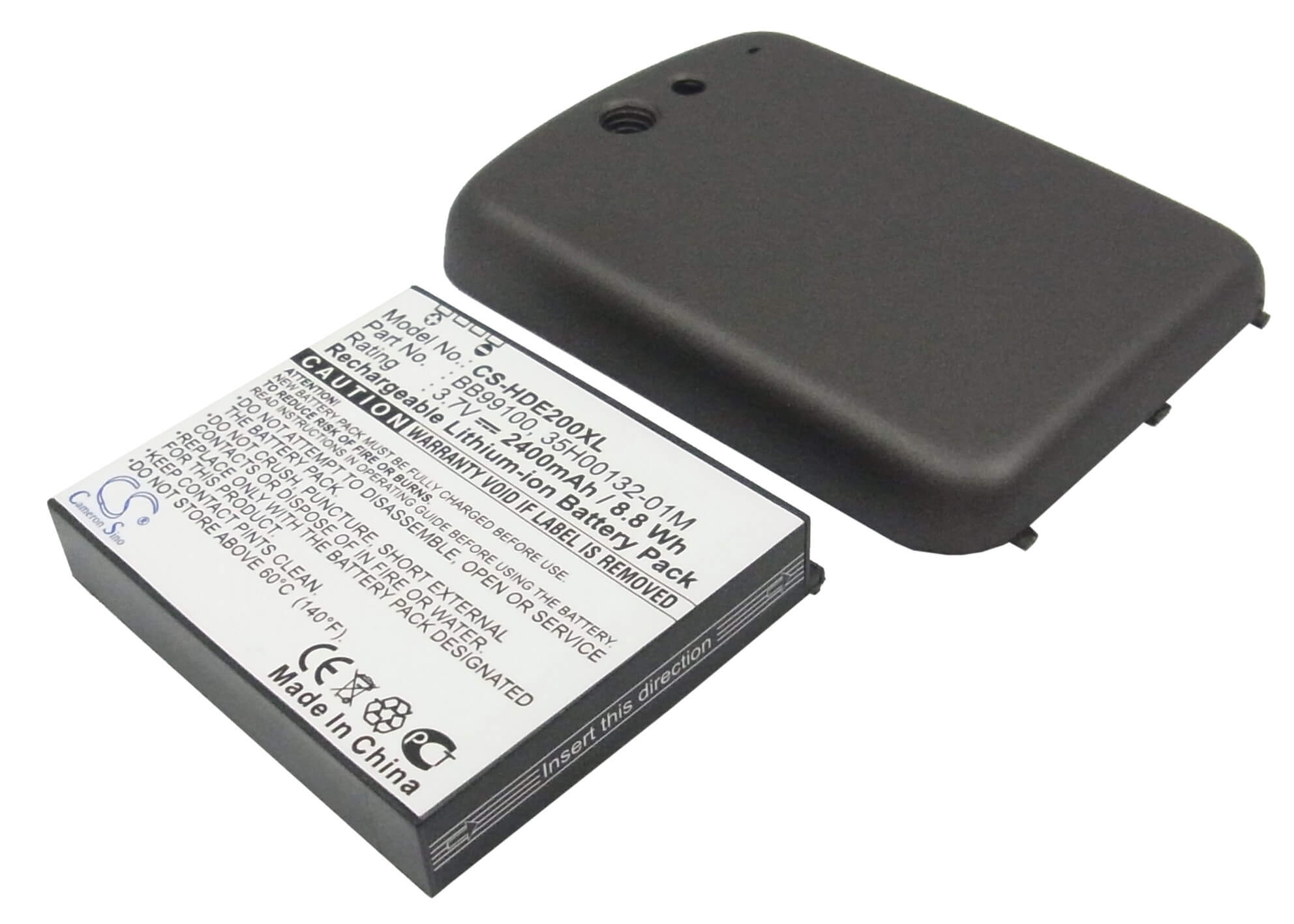 3.7V, 2400mAh, Li-ion Battery fits Htc, Dragon, G5, 8.88Wh