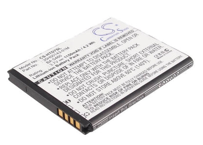 3.7V, 1150mAh, Li-ion Battery fits Htc, A510c, A510e, 4.255Wh