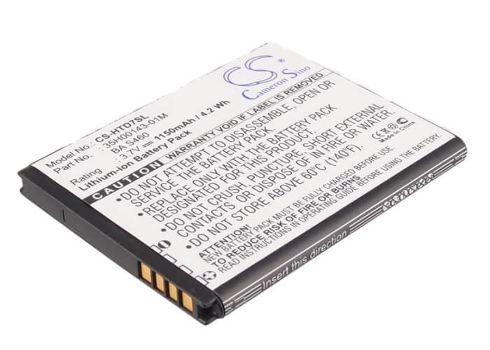 3.7V, 1150mAh, Li-ion Battery fits At&t, Hd7s, T9295, 4.255Wh