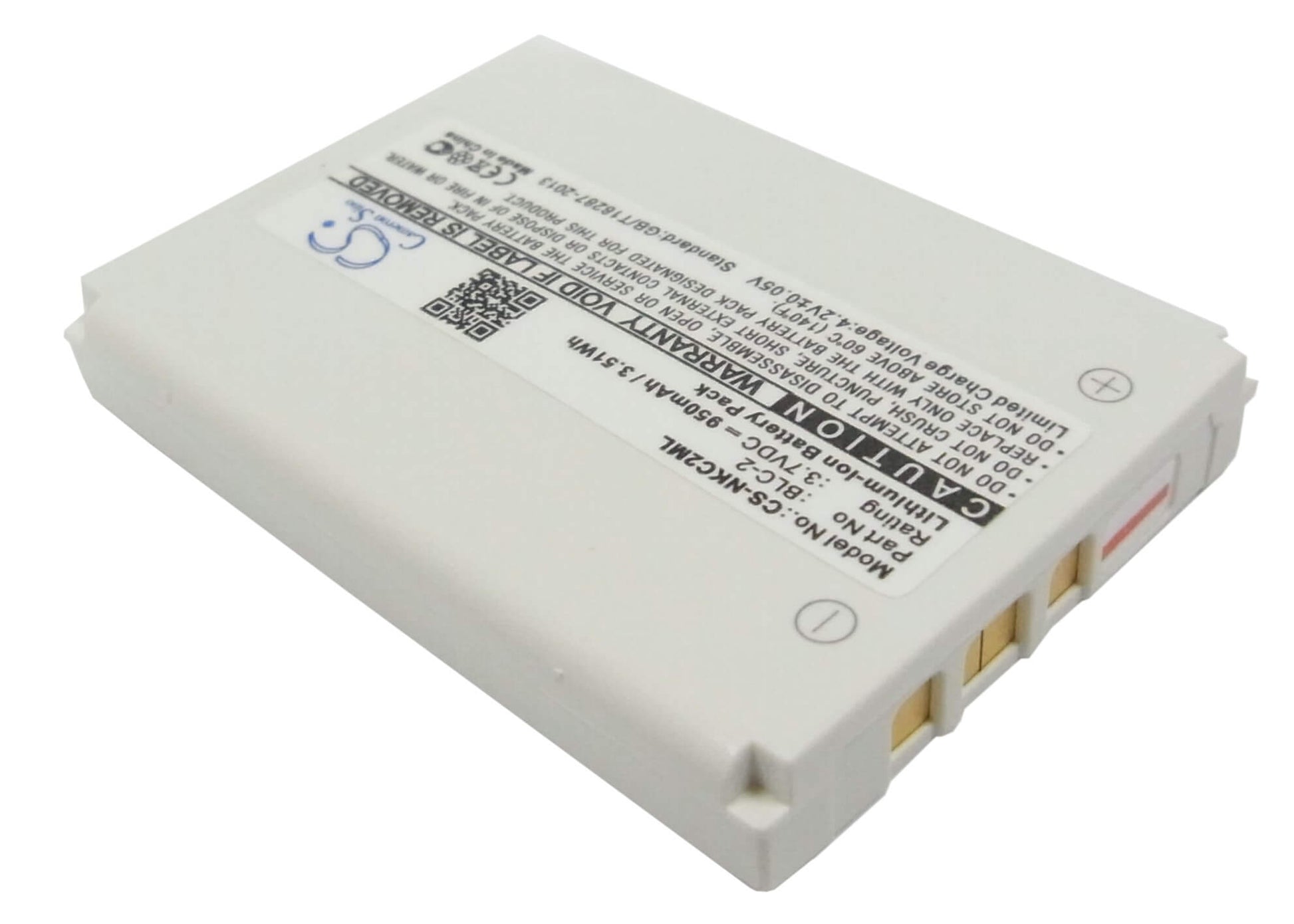 3.7V, 950mAh, Li-ion Battery fits Nokia, 1220, 1221, 3.515Wh