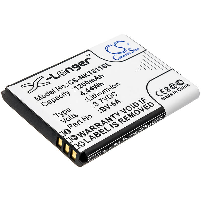 3.7V, 1200mAh, Li-ion Battery fits Nokia, 8110 4g, Ta-1048, 4.44Wh
