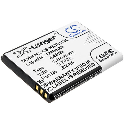 3.7V, 1200mAh, Li-ion Battery fits Nokia, 8110 4g, Ta-1048, 4.44Wh