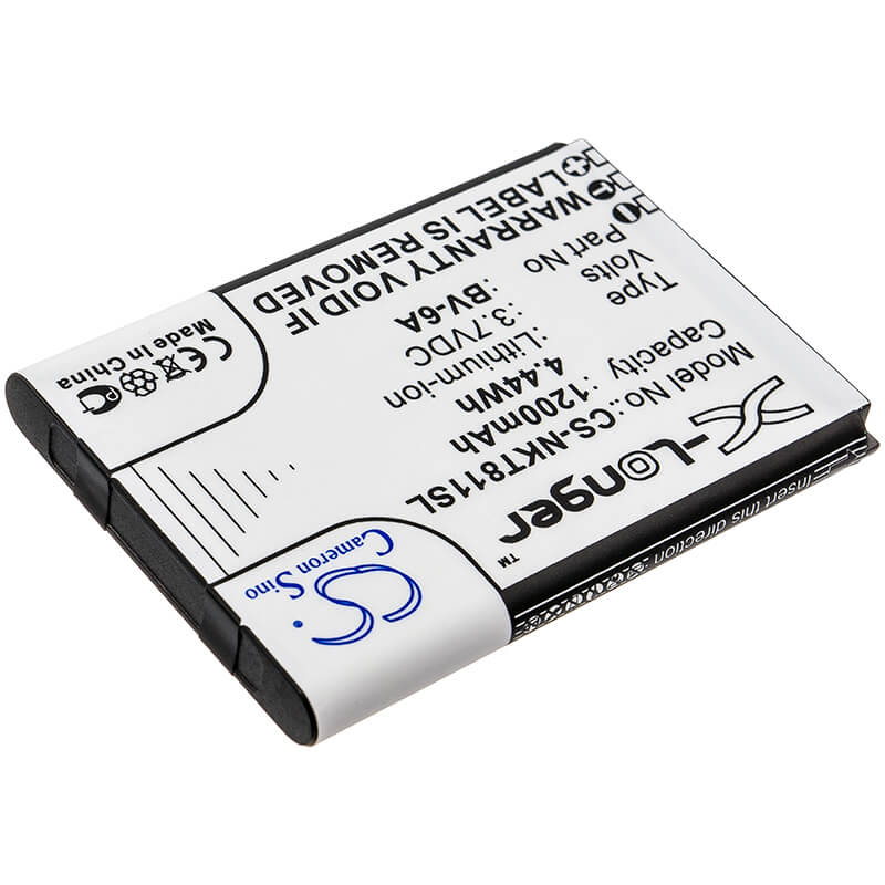 3.7V, 1200mAh, Li-ion Battery fits Nokia, 8110 4g, Ta-1048, 4.44Wh