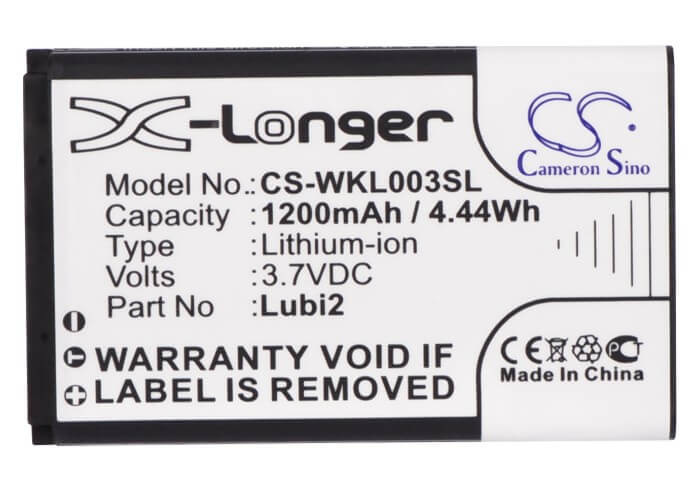 3.7V, 1200mAh, Li-ion Battery fits I-mobile, 112, 1200, 4.44Wh