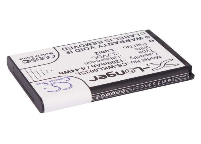3.7V, 1200mAh, Li-ion Battery fits Twz, D2, D360, 4.44Wh