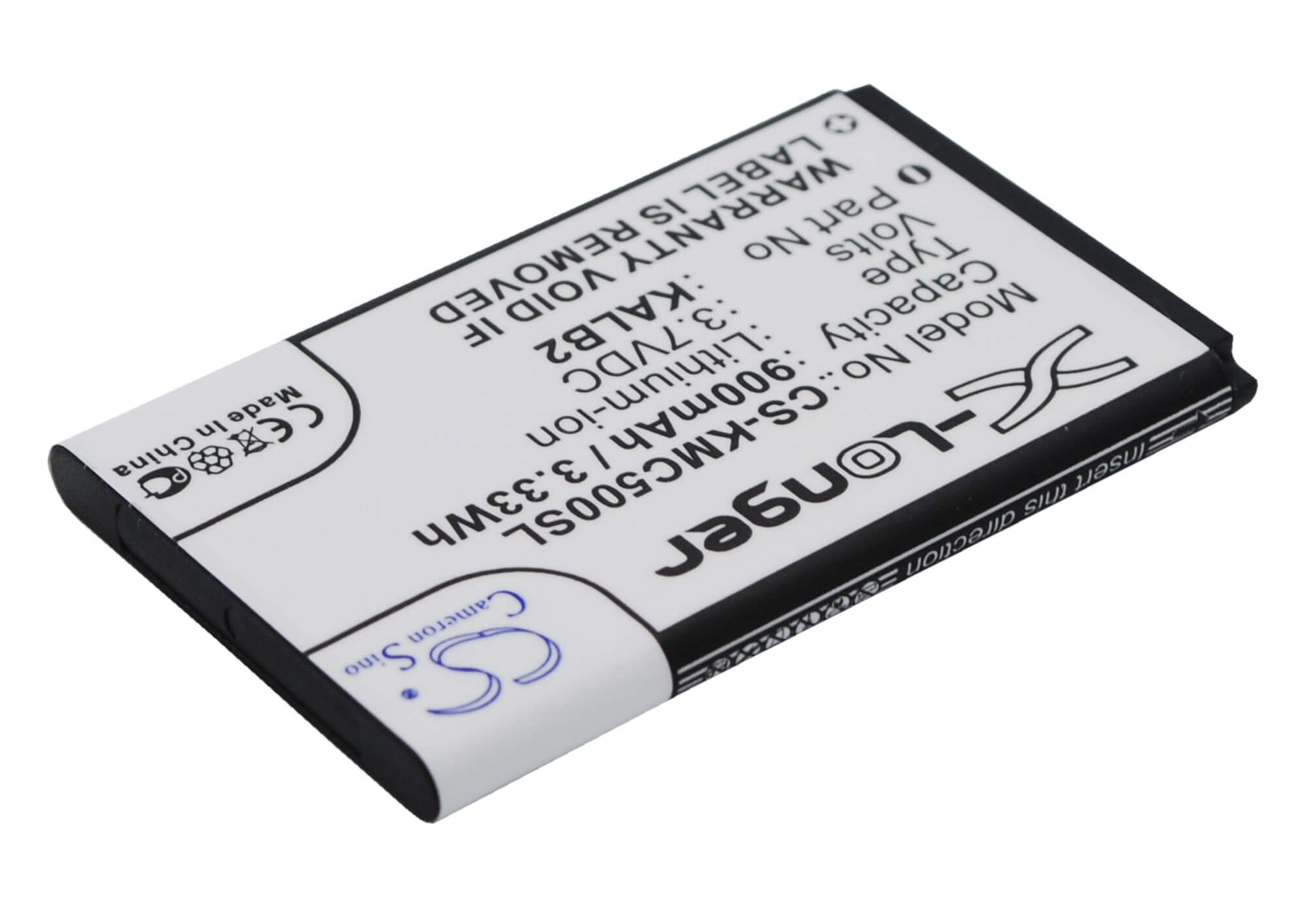 3.7V, 900mAh, Li-ion Battery fits Kazam, Life B2, Life C5, 3.33Wh
