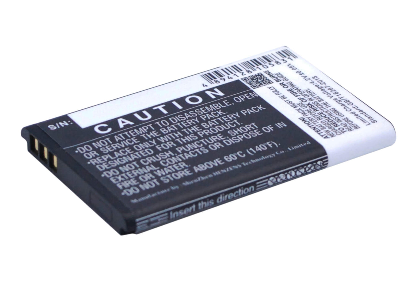 3.7V, 900mAh, Li-ion Battery fits Blu, Aria, Jenny Ii, 3.33Wh
