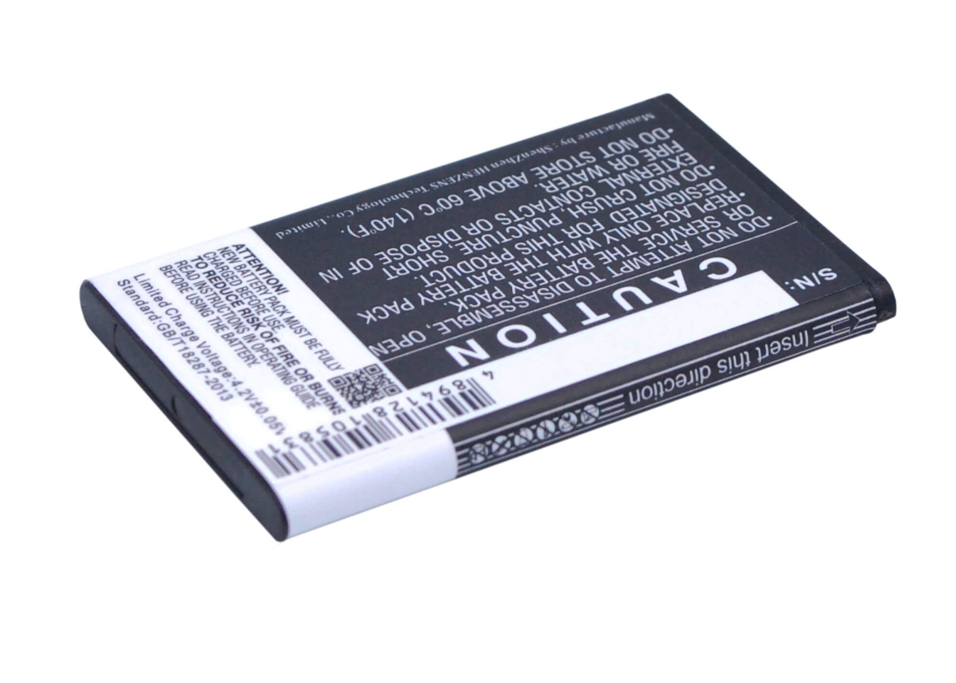 3.7V, 900mAh, Li-ion Battery fits Blu, Aria, Jenny Ii, 3.33Wh