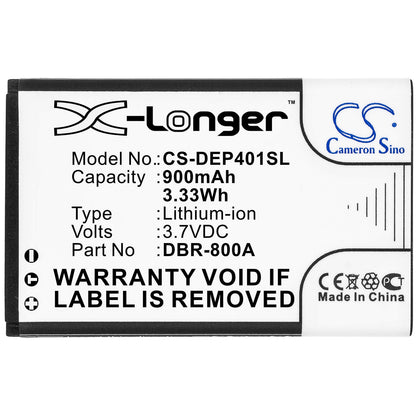 3.7V, 900mAh, Li-ion Battery fits Brondi, Amico Schlicht, Simple Friend, 3.33Wh