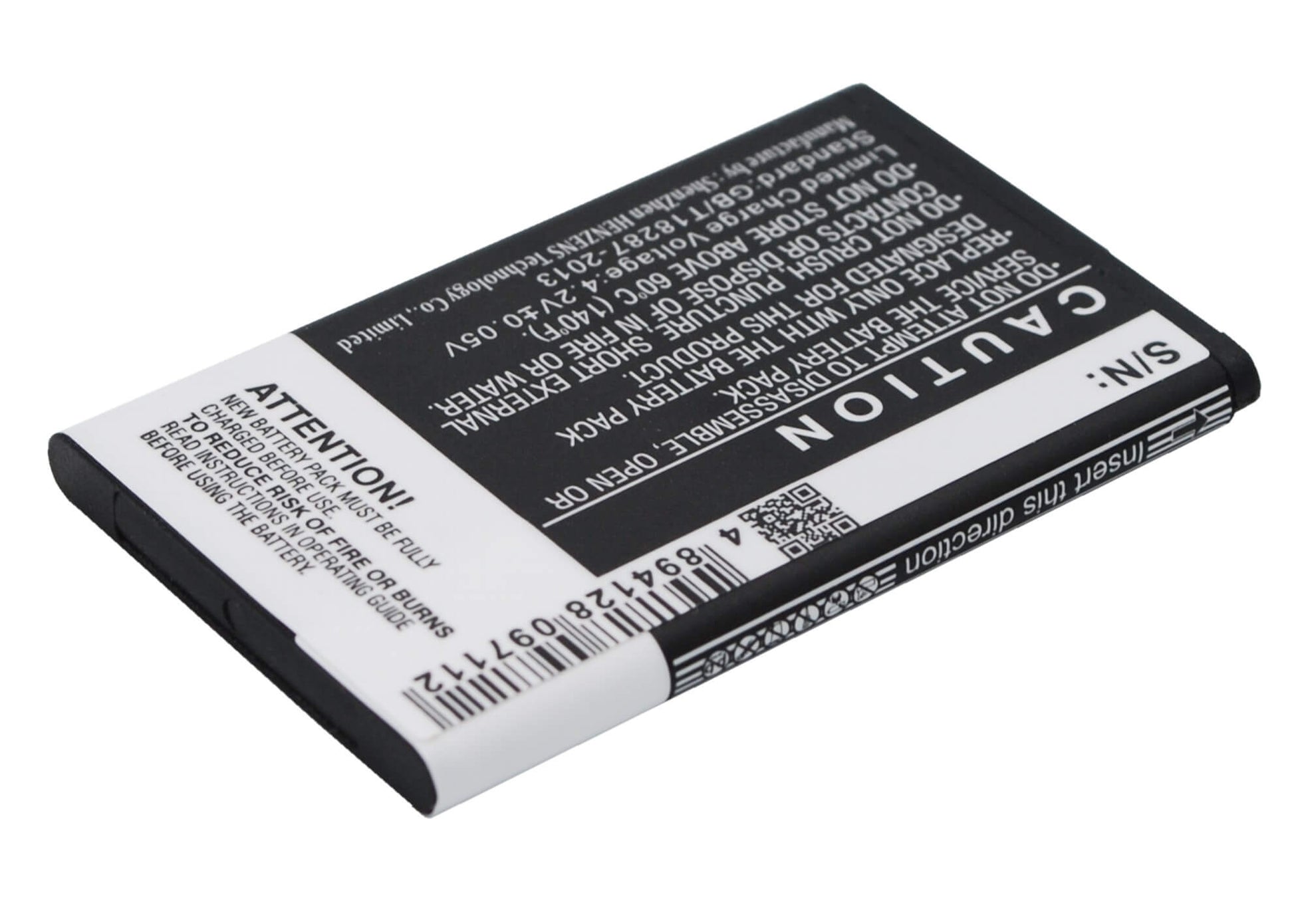 3.7V, 900mAh, Li-ion Battery fits Micromax, C250, 3.33Wh