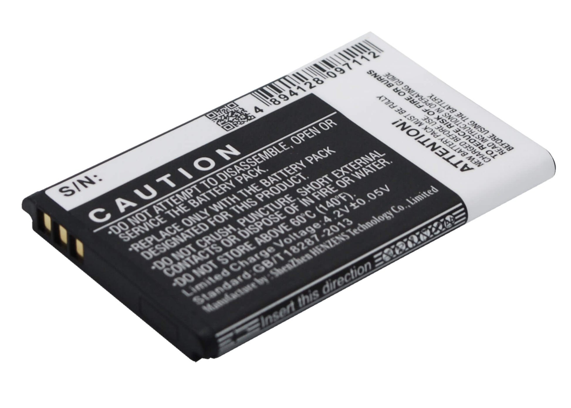 3.7V, 900mAh, Li-ion Battery fits Maxcom, M55, Mm105, 3.33Wh