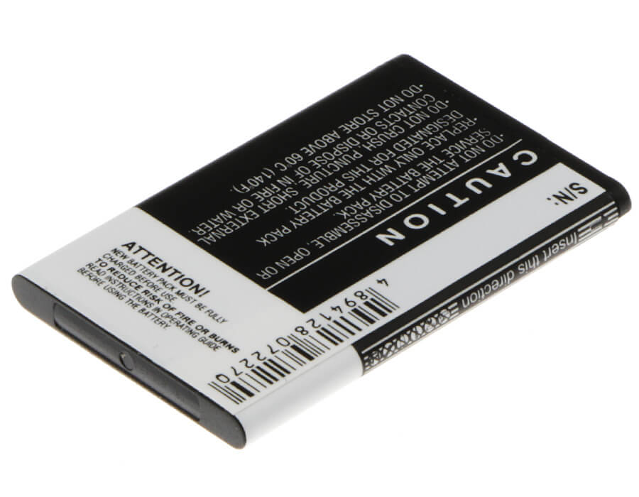 3.7V, 900mAh, Li-ion Battery fits Easyfone, Prime A1, Prime A2, 3.33Wh
