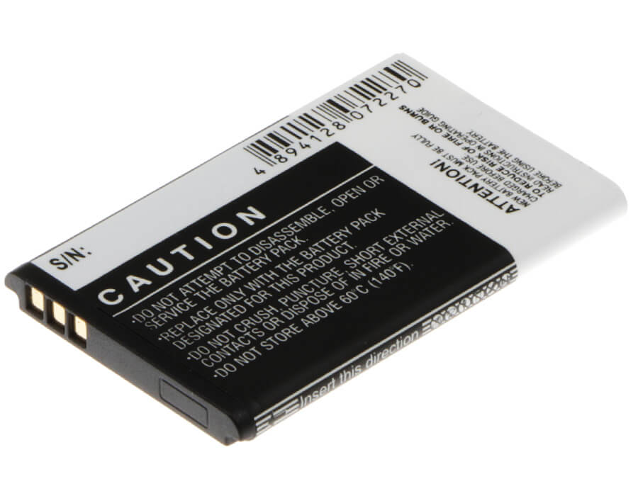3.7V, 900mAh, Li-ion Battery fits Easyfone, Prime A1, Prime A2, 3.33Wh